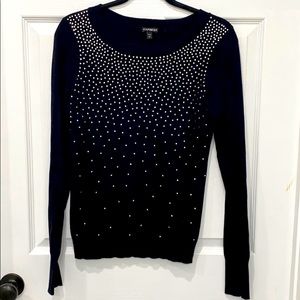 Express rhinestone sweater